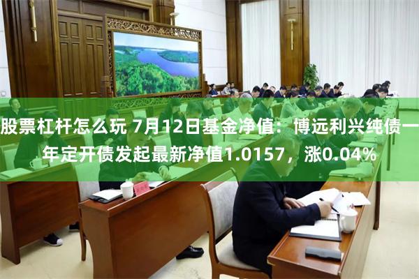 股票杠杆怎么玩 7月12日基金净值：博远利兴纯债一年定开债发起最新净值1.0157，涨0.04%