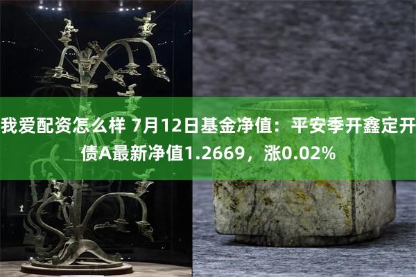 我爱配资怎么样 7月12日基金净值：平安季开鑫定开债A最新净值1.2669，涨0.02%