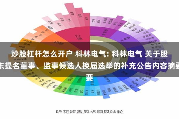 炒股杠杆怎么开户 科林电气: 科林电气 关于股东提名董事、监事候选人换届选举的补充公告内容摘要