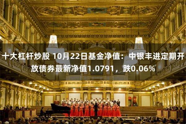 十大杠杆炒股 10月22日基金净值：中银丰进定期开放债券最新净值1.0791，跌0.06%